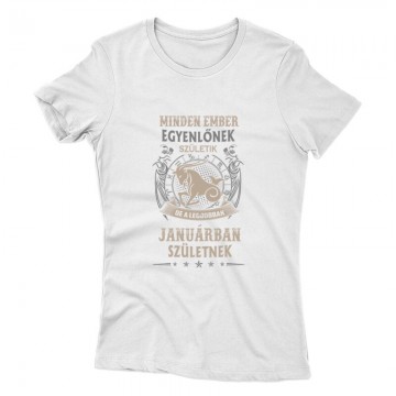 Minden Ember Egyenlőnek Születik Bak (01) Női póló