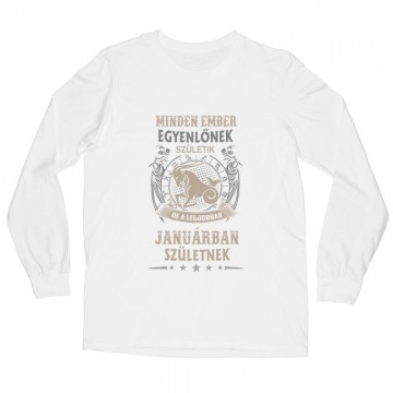 Minden Ember Egyenlőnek Születik Bak (01) Hosszú ujjú póló