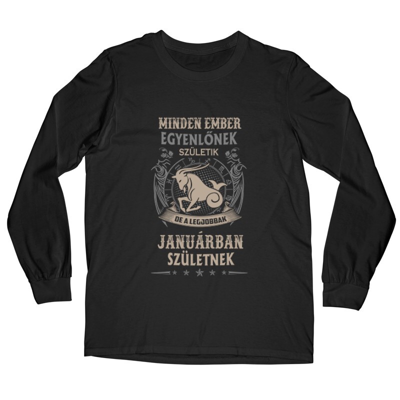 Minden Ember Egyenlőnek Születik Bak (01) Hosszú ujjú póló