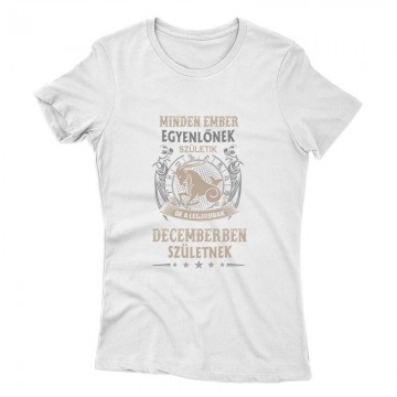 Minden Ember Egyenlőnek Születik Bak(12) Női póló