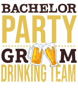Bachelor Party Groom Drinking Team