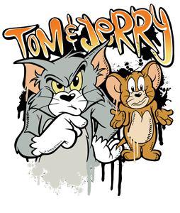 Tom & Jerry graffiti