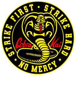Cobra Kai logo slogen