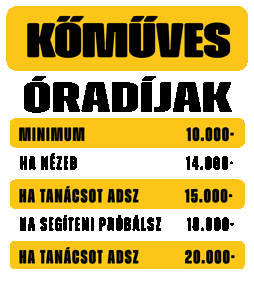 Kőműves óradíjak