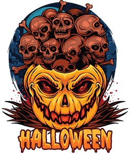 Halloween skulls