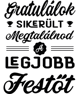 Gratulálok - legjobb festő