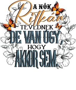 A nők ritkán tévednek