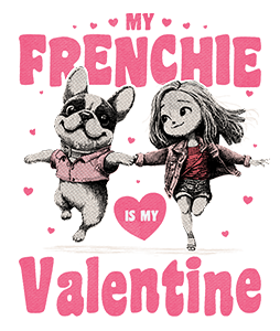 Frenchie is my valentine