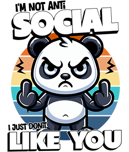 i'm not antisocial panda