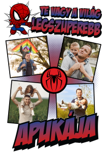 A világ legszuperebb apukája (Spiderman) Fényképes