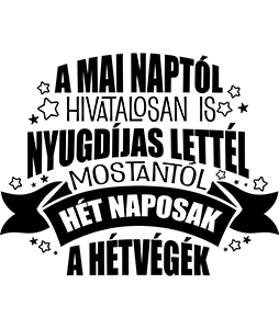 Hivatalosan is nyugdíjas