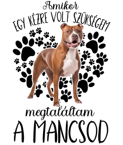Megtaláltam a mancsod staffordshire terrier