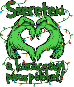 Szeretem a karácsonyi páros pólót