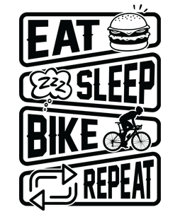 Eat sleep bike repeat
