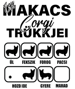 Makacs Corgi Trükkjei