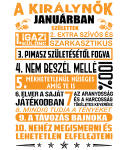 Igazi Különc Kiráynők - Január