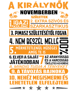 Igazi Különc Kiráynők - November